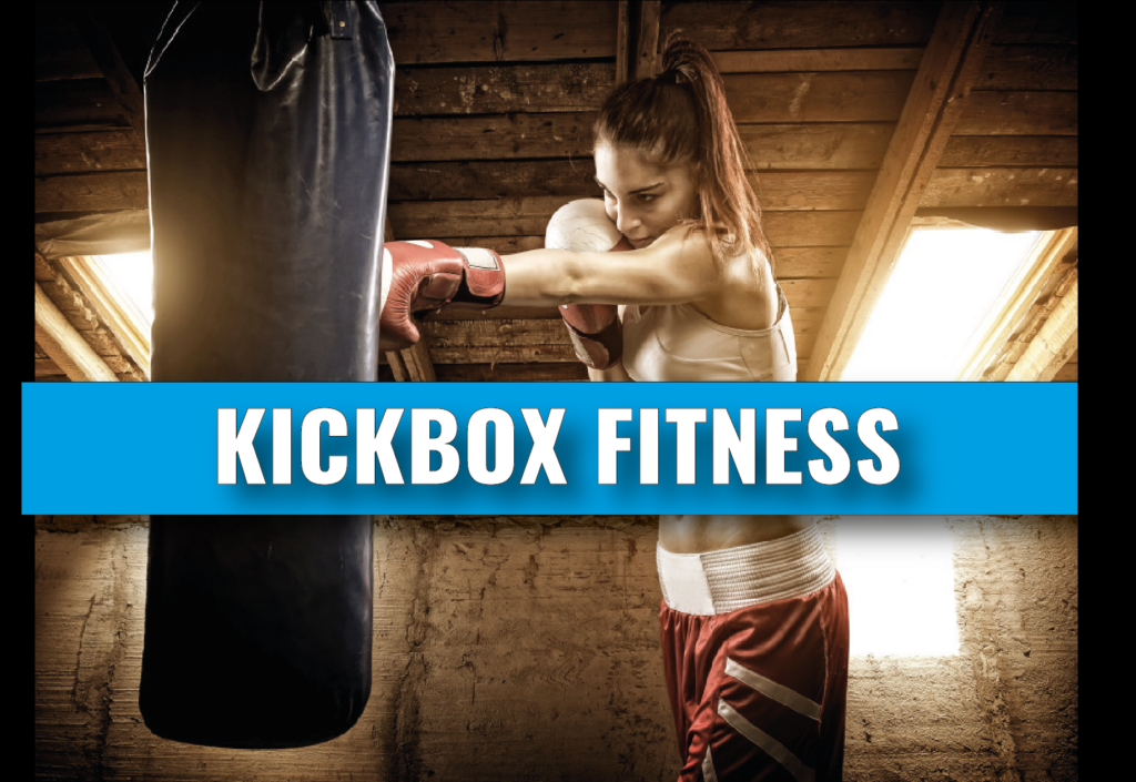 Kickbox-Fitness ist ein intensives Konditionstraining zu guter Musik.