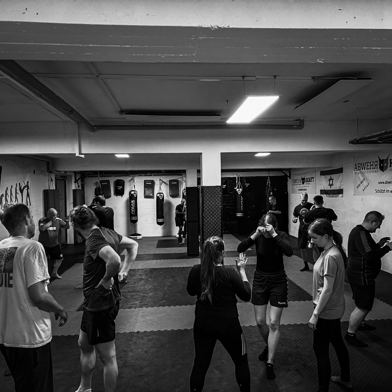 Trainingshalle beim Bootcamp