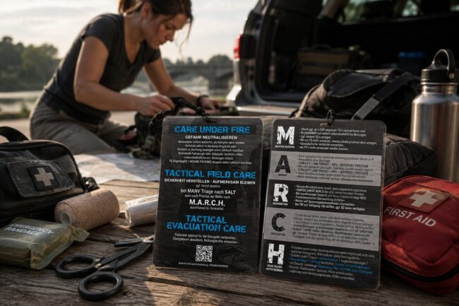 Streetwise Academy M.A.R.C.H. Card - Taktische Medizin