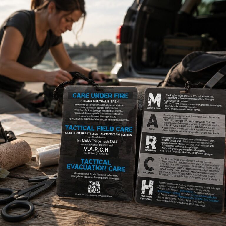 Streetwise Academy M.A.R.C.H. Card - Taktische Medizin